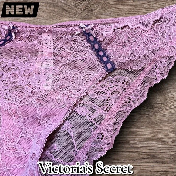 New NWT Victoria’s Secret Dream Angels Lace Cheekini – Pink – Size Small - Picture 2 of 4